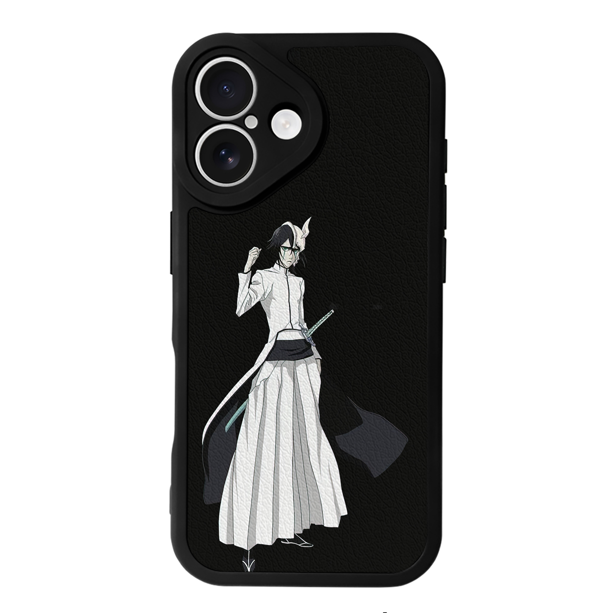 （画像用） ブリーチ ウルキオラ·シファー BLEACH Ulquiorra cifer 【iPhone 16シリーズ対応】シリコンスマホケース（レザー調） 材質：シリコン